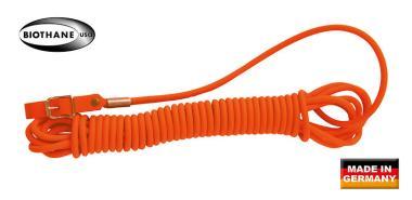 Vérebvezetö BIO THANE póráz 8mm  10M narancs